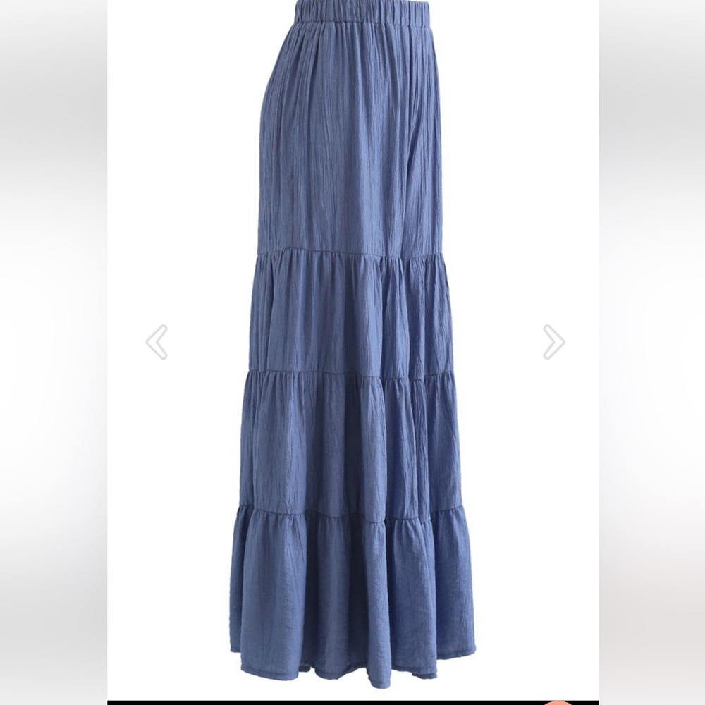 CHICWISH SUNNY DAYS WIDE-LEG PANTS IN NAVY M/L - Picture 5 of 16